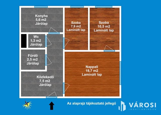 Eladó panellakás, Szegeden 50.99 M Ft, 3 szobás