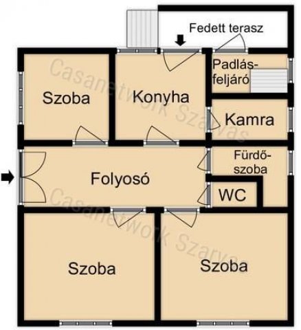 Eladó családi ház, Szarvason 26.2 M Ft, 3 szobás