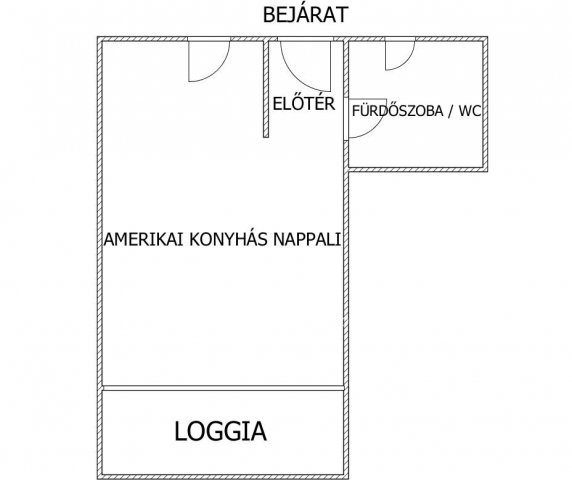 Eladó téglalakás, Egerben, Kertész utcában 34.5 M Ft, 1 szobás