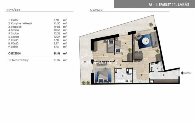 Eladó téglalakás, Balatonföldváron 148.5 M Ft, 3+1 szobás