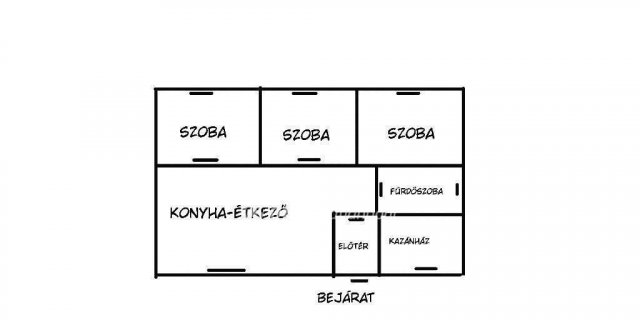 Eladó családi ház, Hatvanban 38 M Ft, 3 szobás