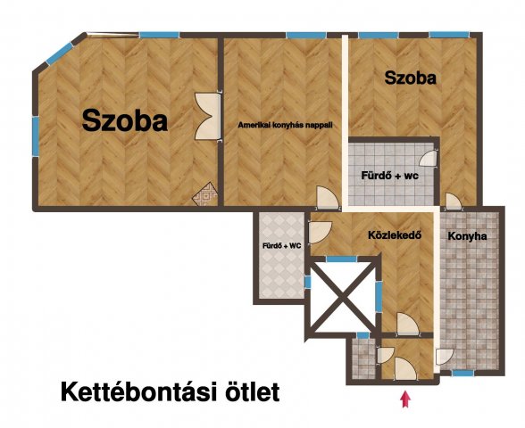 Eladó téglalakás, Budapesten, VIII. kerületben 110 M Ft
