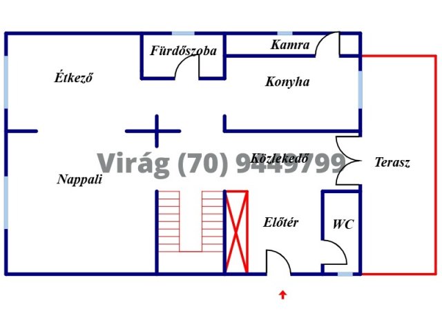 Kiadó családi ház, albérlet, Debrecenben 450 E Ft / hó