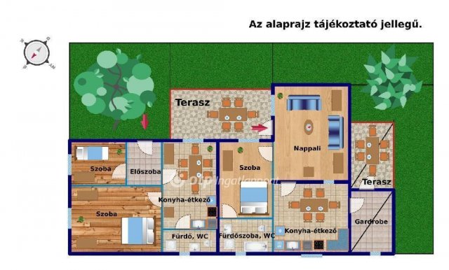 Eladó családi ház, Dunaharasztin 129.9 M Ft, 5 szobás