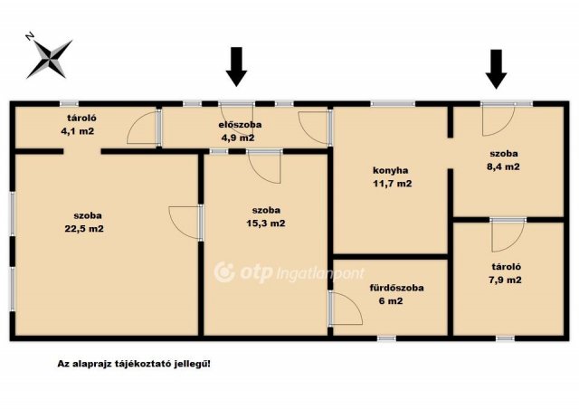 Eladó családi ház, Bakonyszentkirályon 25.5 M Ft, 3 szobás