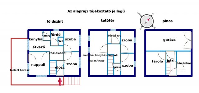 Eladó családi ház, Vértesbogláron 68.9 M Ft, 6 szobás