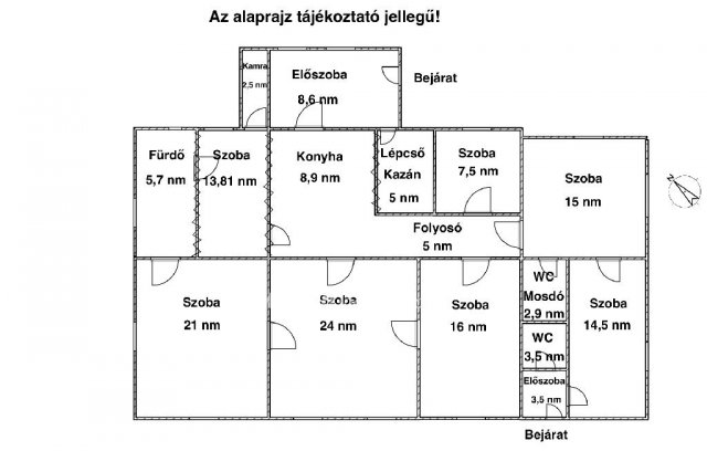 Eladó családi ház, Bőnyön 58 M Ft, 5+1 szobás