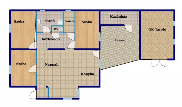 Eladó családi ház, Hajdúsámsonon 84.5 M Ft, 4 szobás