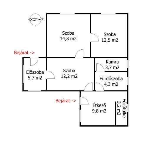 Eladó családi ház, Szerencsen 15 M Ft, 3 szobás