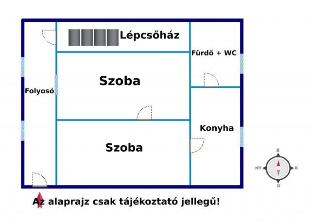 Eladó családi ház, Ráckevén 55 M Ft, 2 szobás