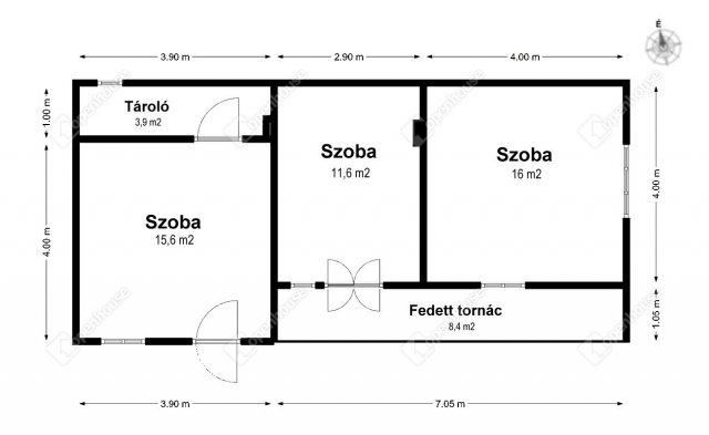 Eladó családi ház, Miskolcon 14.99 M Ft, 3 szobás