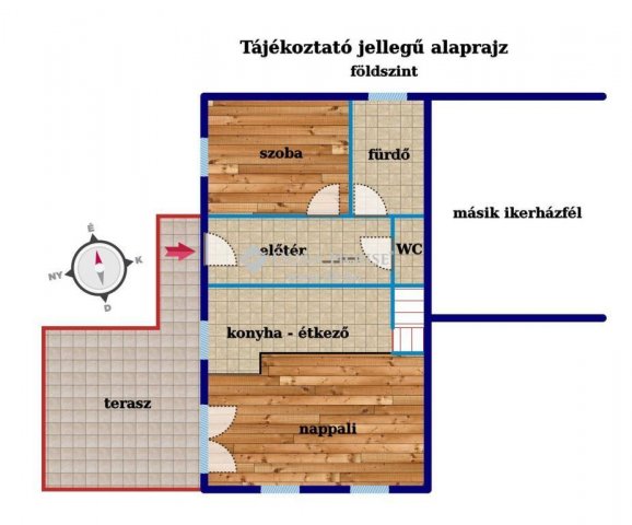 Eladó ikerház, Csobánkán 84.5 M Ft, 5 szobás