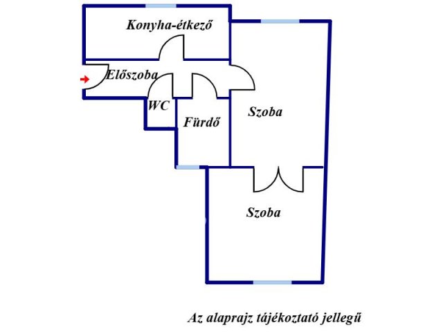 Eladó téglalakás, Győrött 55.6 M Ft, 2 szobás