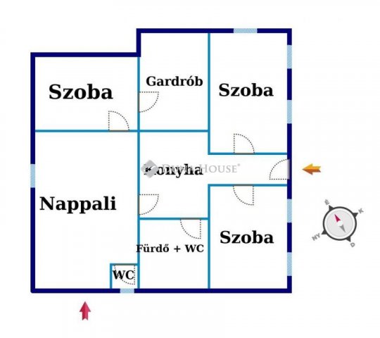 Eladó családi ház, Kiskunfélegyházán 37.5 M Ft, 4 szobás