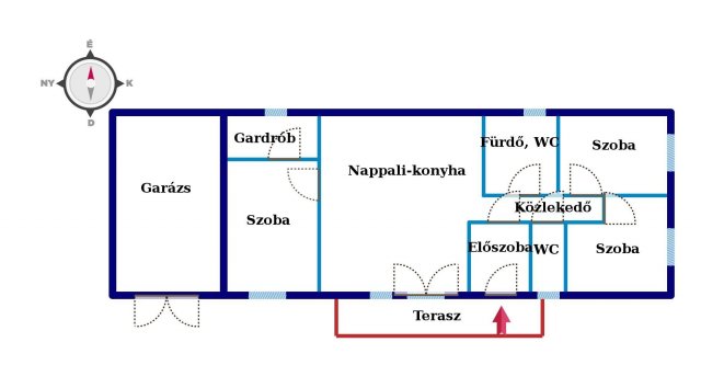 Eladó ikerház, Érden 82.8 M Ft, 4 szobás / költözzbe.hu