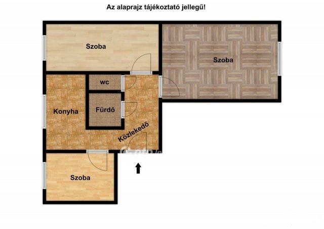 Eladó panellakás, Debrecenben 42.9 M Ft, 2+1 szobás