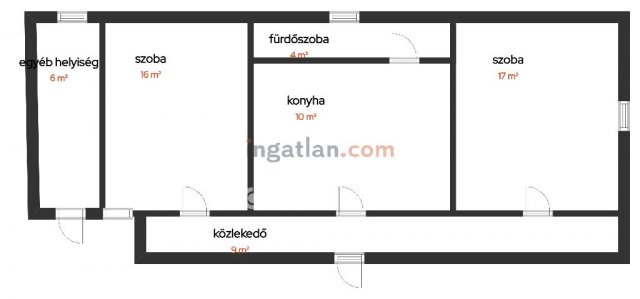 Eladó családi ház, Csabrendeken 19.5 M Ft, 2 szobás