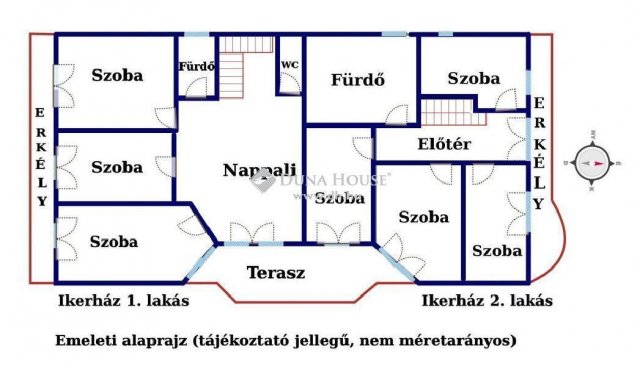 Eladó ikerház, Pécelen 349 M Ft, 11 szobás