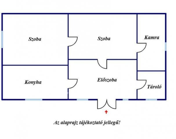 Eladó családi ház, Öcsödön 1.55 M Ft, 2 szobás