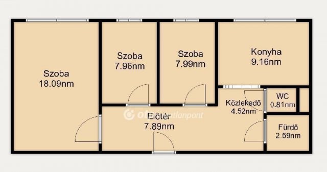 Eladó panellakás, Budapesten, XIX. kerületben 62.9 M Ft