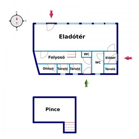 Eladó üzlethelyiség, Nagykölkeden 11.5 M Ft