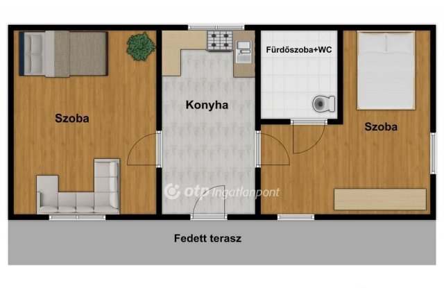 Eladó családi ház, Debrecenben 16.5 M Ft, 2 szobás