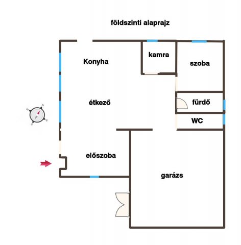 Eladó családi ház, Balatonfőkajáron 60 M Ft, 3+1 szobás
