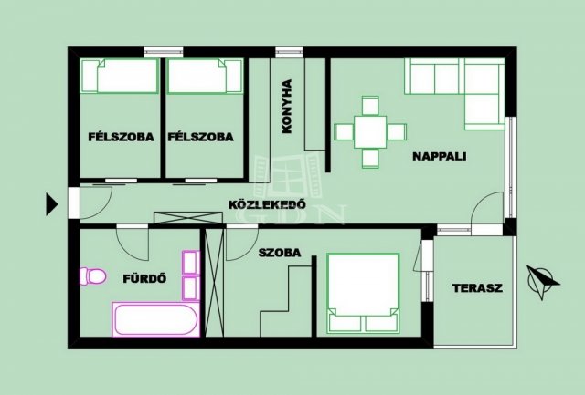 Eladó téglalakás, Szigetszentmiklóson, Forrás utcában 49.9 M Ft