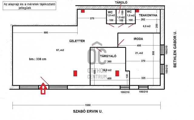 Kiadó üzlethelyiség, Budapesten, XIX. kerületben 399 E Ft / hó