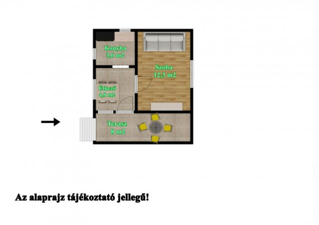 Eladó mezogazdasagi ingatlan, Békésen 9.8 M Ft, 1 szobás