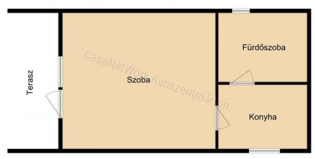 Eladó mezogazdasagi ingatlan, Cserkeszőlőn 9.3 M Ft, 1 szobás