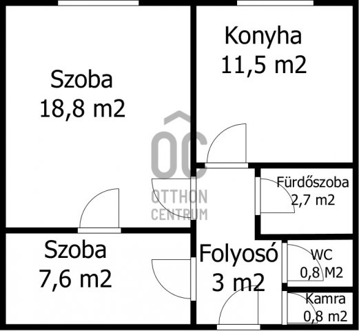 Eladó téglalakás, Kazincbarcikán 18.9 M Ft, 2 szobás