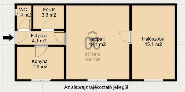 Eladó téglalakás, Budapesten, IX. kerületben 51.9 M Ft, 2 szobás