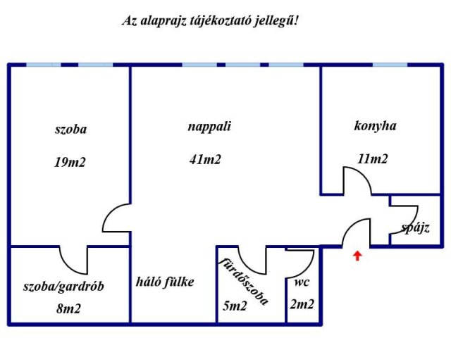 Eladó téglalakás, Gyöngyösön 41 M Ft, 2+2 szobás