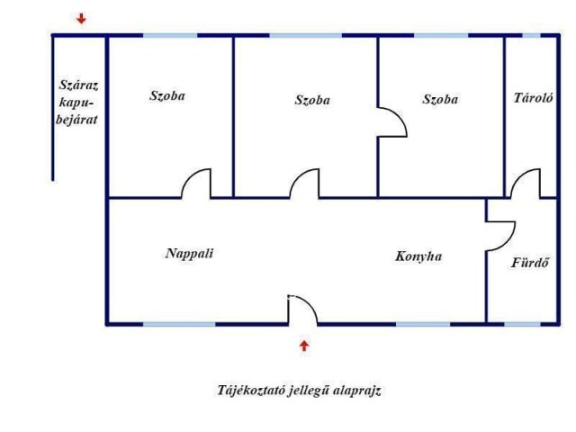 Eladó családi ház, Csongrádon 12 M Ft, 3 szobás