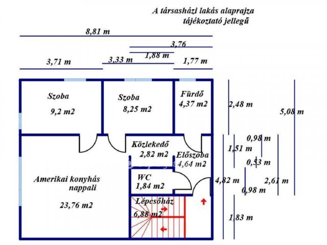 Eladó téglalakás, Albertirsán 49.8 M Ft, 3 szobás