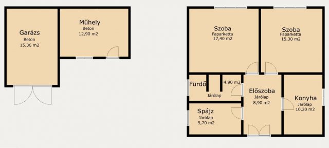 Eladó családi ház, Miskolcon 35.99 M Ft, 2 szobás
