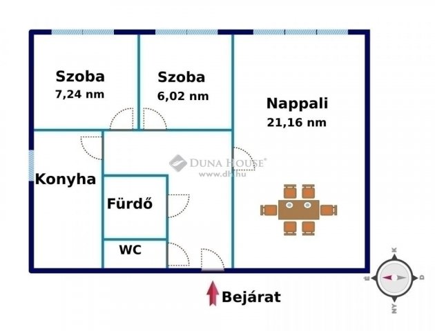 Eladó panellakás, Budapesten, III. kerületben 60 M Ft, 1+2 szobás