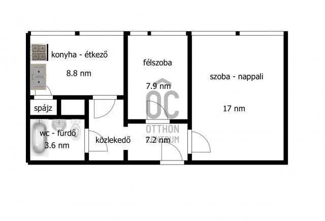 Eladó panellakás, Kisvárdán 19.99 M Ft, 2 szobás