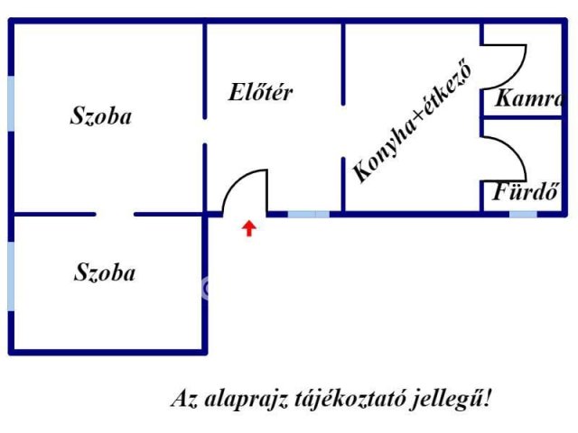 Eladó családi ház, Fegyverneken 12.99 M Ft, 2 szobás