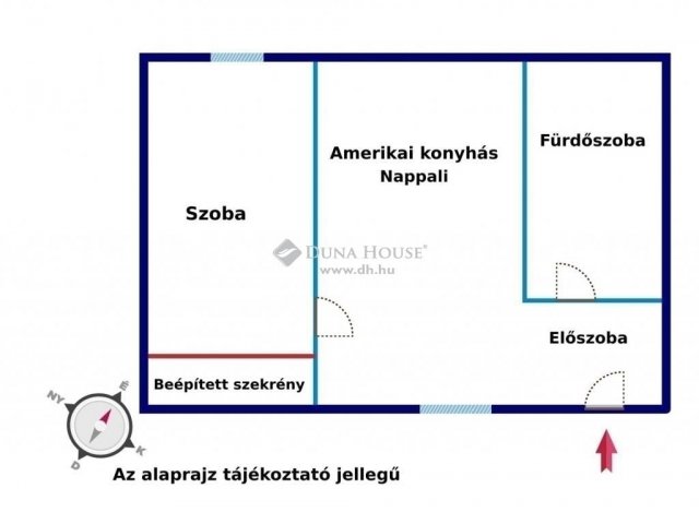 Eladó téglalakás, Budapesten, VI. kerületben 62.9 M Ft, 2 szobás