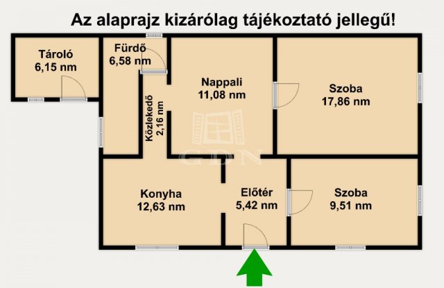 Eladó családi ház, Jászfényszarun 22.99 M Ft, 2 szobás