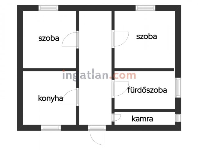 Eladó családi ház, Kemencén 20 M Ft, 2 szobás