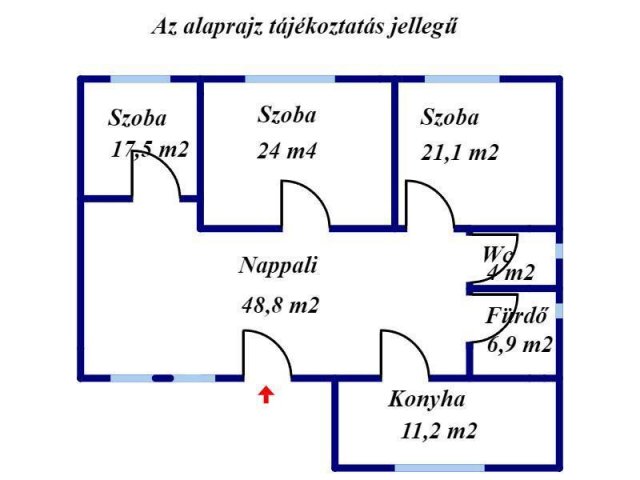Eladó családi ház, Jászapátiban 16.99 M Ft, 3 szobás