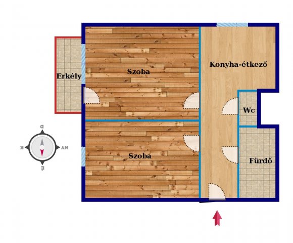 Eladó téglalakás, Miskolcon, Tátra utcában 20.9 M Ft, 2 szobás