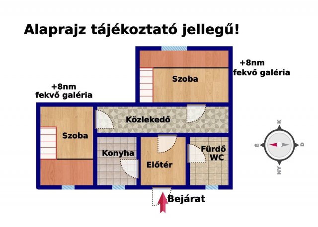 Eladó téglalakás, Budapesten, VIII. kerületben 49.9 M Ft