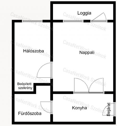 Kiadó panellakás, albérlet, Szolnokon 120 E Ft / hó, 1+1 szobás