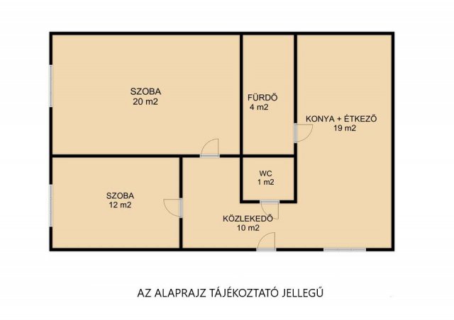 Eladó téglalakás, Gyulán 34.9 M Ft, 2 szobás