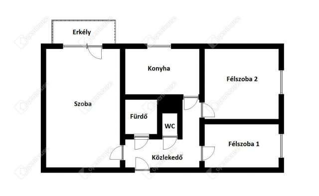 Eladó panellakás, Miskolcon, Kis-Hunyad utcában 28.9 M Ft