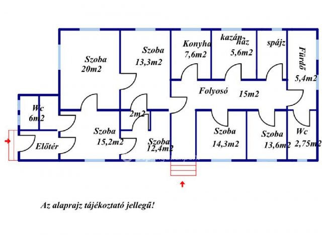 Eladó családi ház, Nagymányokon 25 M Ft, 6 szobás